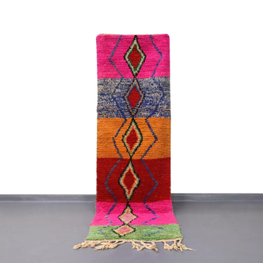 Vintage Runner Moroccan Rug 2.4 x 8.2 feet / 75 x 251 cm - Ettilux Home